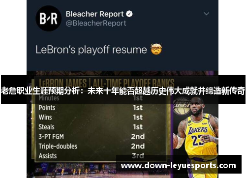 老詹职业生涯预期分析:未来十年能否超越历史伟大成就并缔造新传奇 老詹职业生涯预期分析:未来十年能否超越历史伟大成就并缔造新传奇